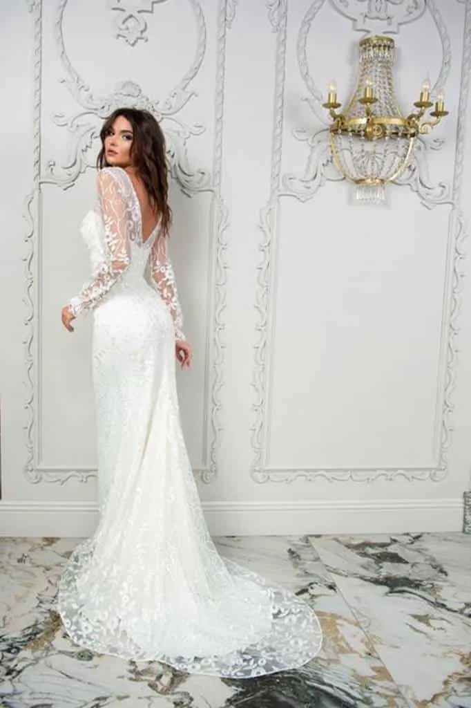 ---Boho chic wedding dress 2022 ideal for women who dream of a very light lace model--