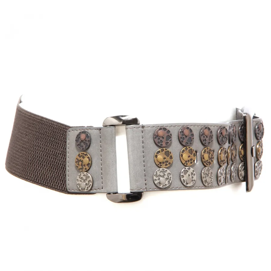 2175S cintura donna CUSTO KATE GREY elasticizzata grigio belt woman