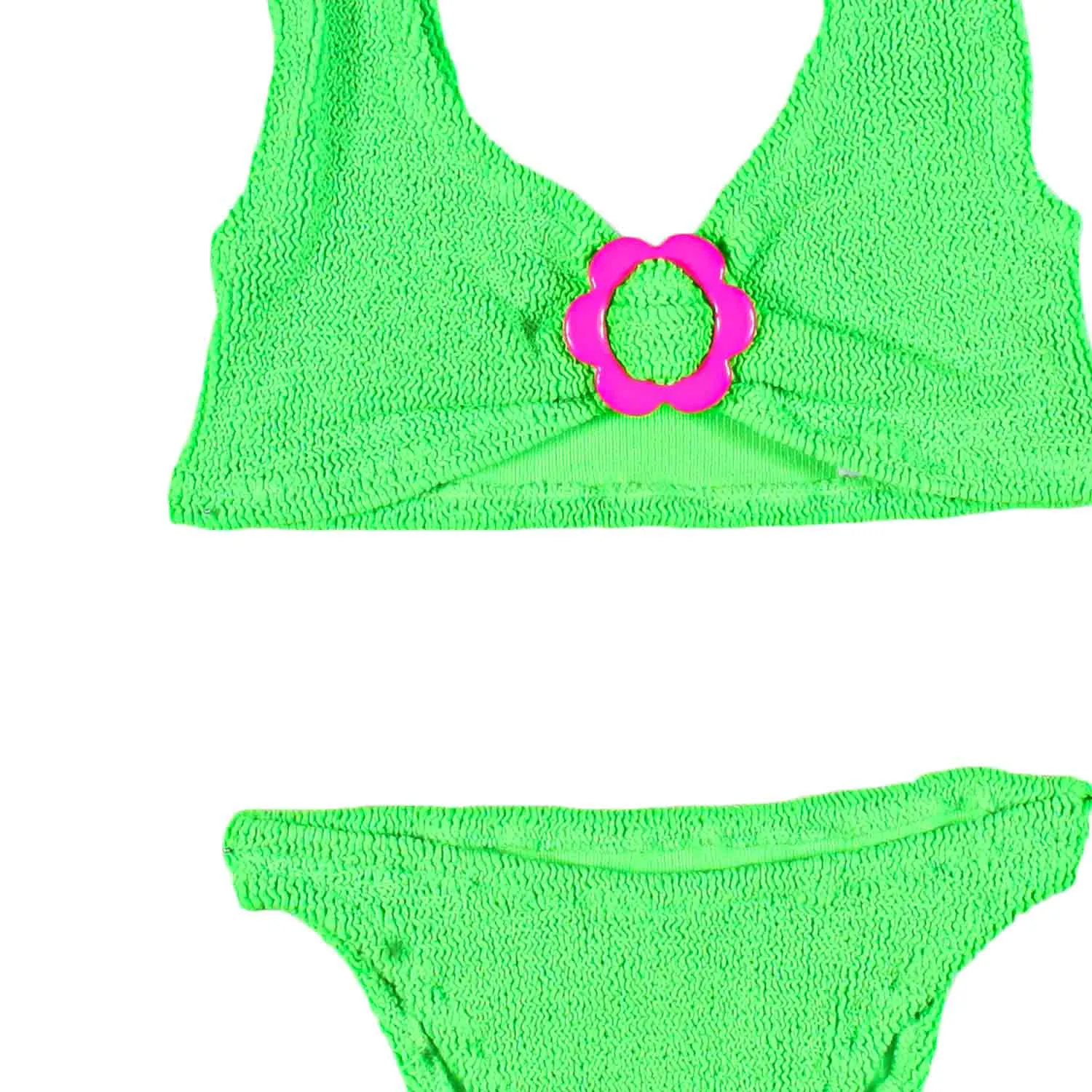 Bikini Kourtney Verde Fluo Bambina E Teenager