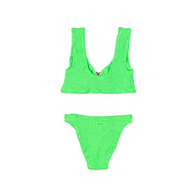 Bikini Kourtney Verde Fluo Bambina E Teenager