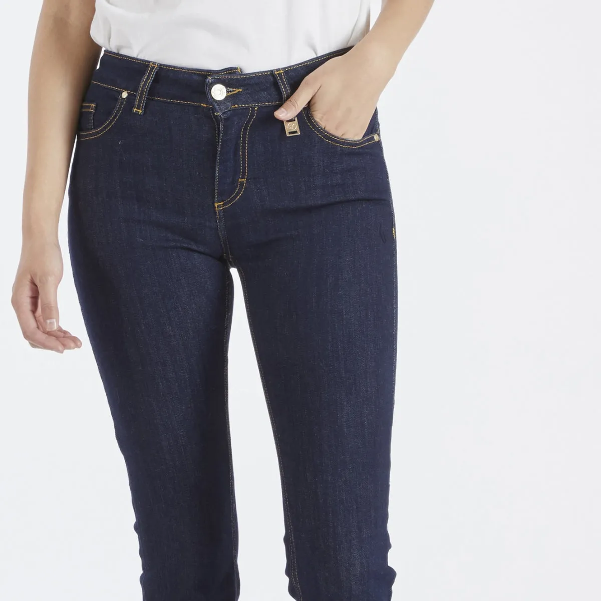 CafèNoir Audrey slim denim ida women superstretch C7JJ1001 B009 indigo