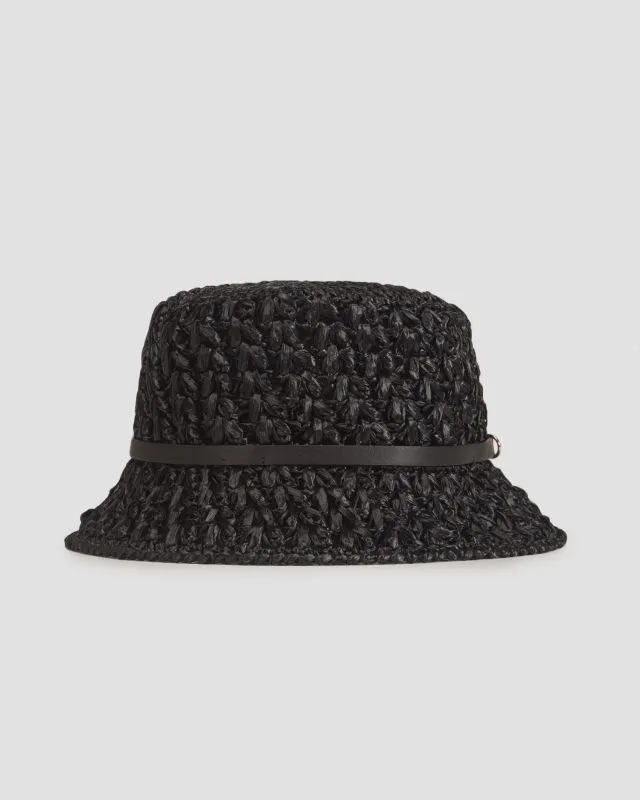 Cappello intrecciato da donna Catarzi Giotto nero