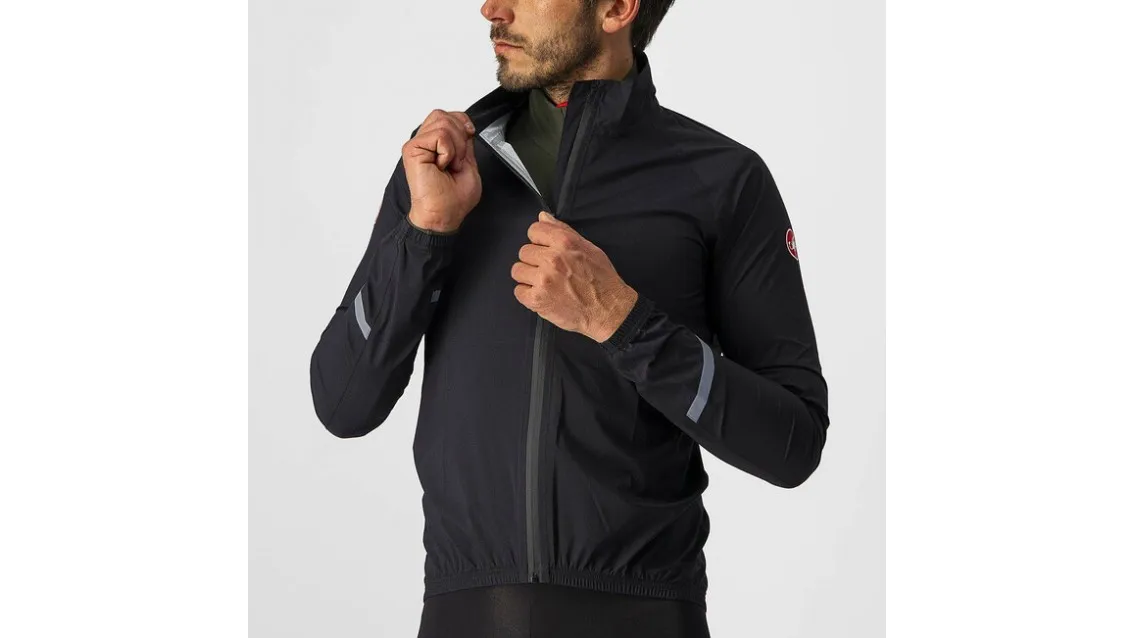 CASTELLI Emergency 2 Rain Jacket Light Black