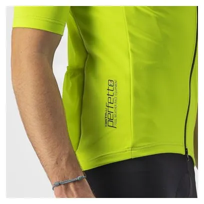 Castelli Perfetto RoS 2 Wind Short Sleeve Jersey Giallo Fluo