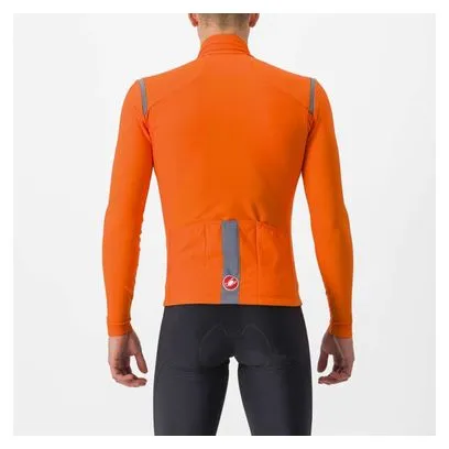 Castelli Tutto Nano Ros Orange Long Sleeve Jacket