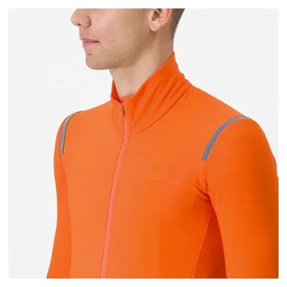 Castelli Tutto Nano Ros Orange Long Sleeve Jacket