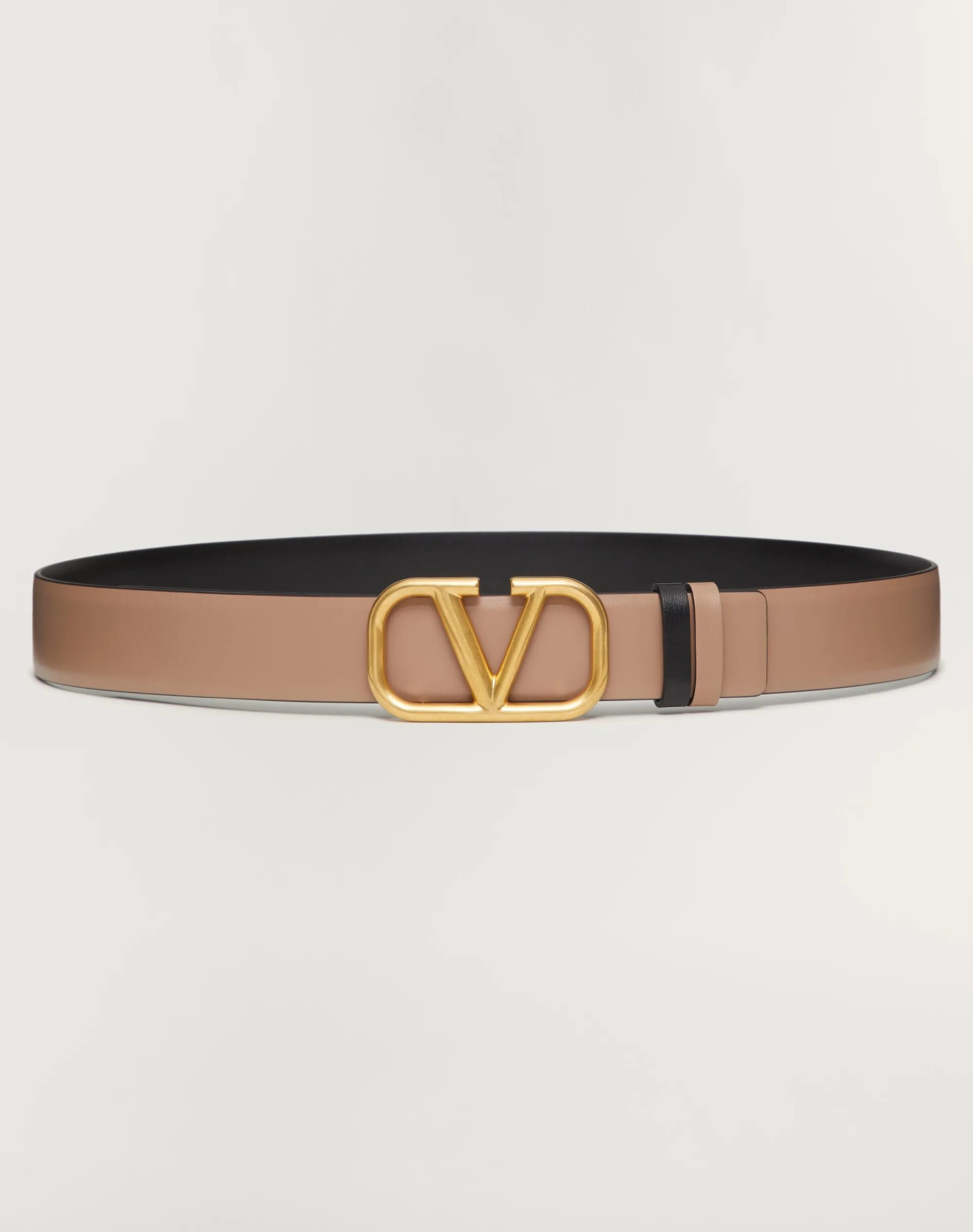 CINTURA REVERSIBILE VLOGO SIGNATURE IN VITELLO LUCIDO 30 MM