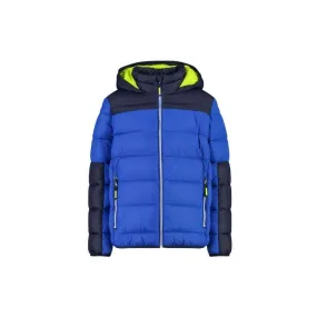 Cmp Kid Jacket Fix Hood Ecopiumino Capp Bluette/Blu Junior Bimbo