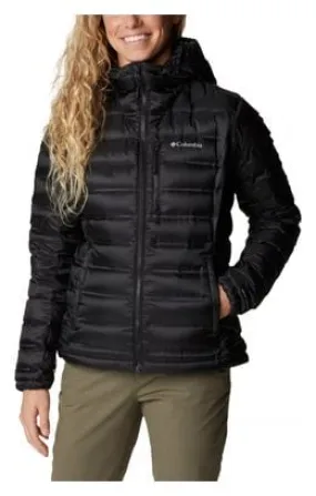 Columbia Pebble Peak Down Hooded Jacket Black Women's L