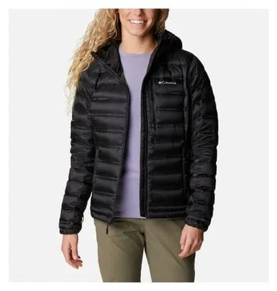 Columbia Pebble Peak Down Hooded Jacket Black Women's L