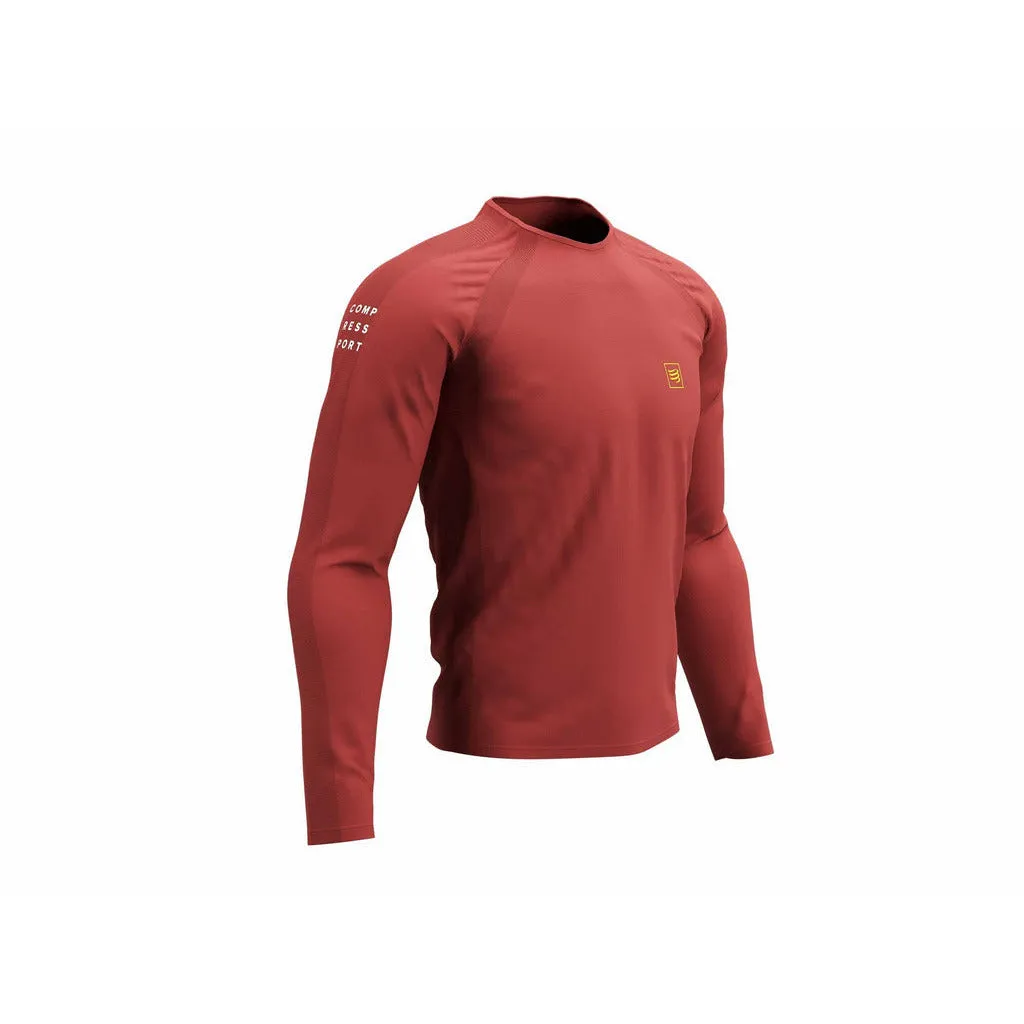 Compressport Training T-Shirt Long Sleeves Apple - Maglia Running Uomo Manica Lunga