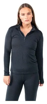 Devold Breeze Merino 150 1/4 Zip Women's Jersey Black