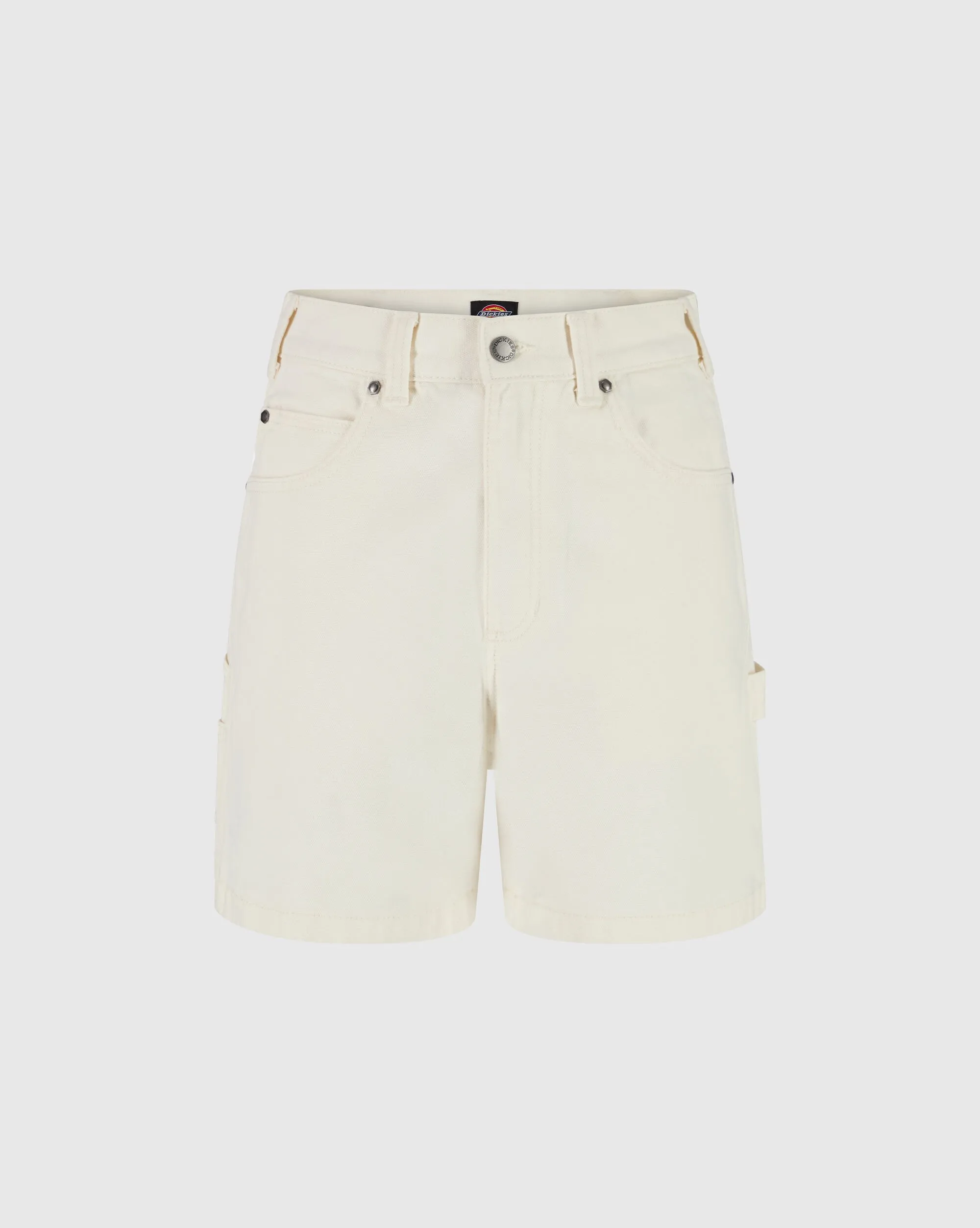 Dickies Pantaloncini Carpenter Duck Canvas Bianco Donna