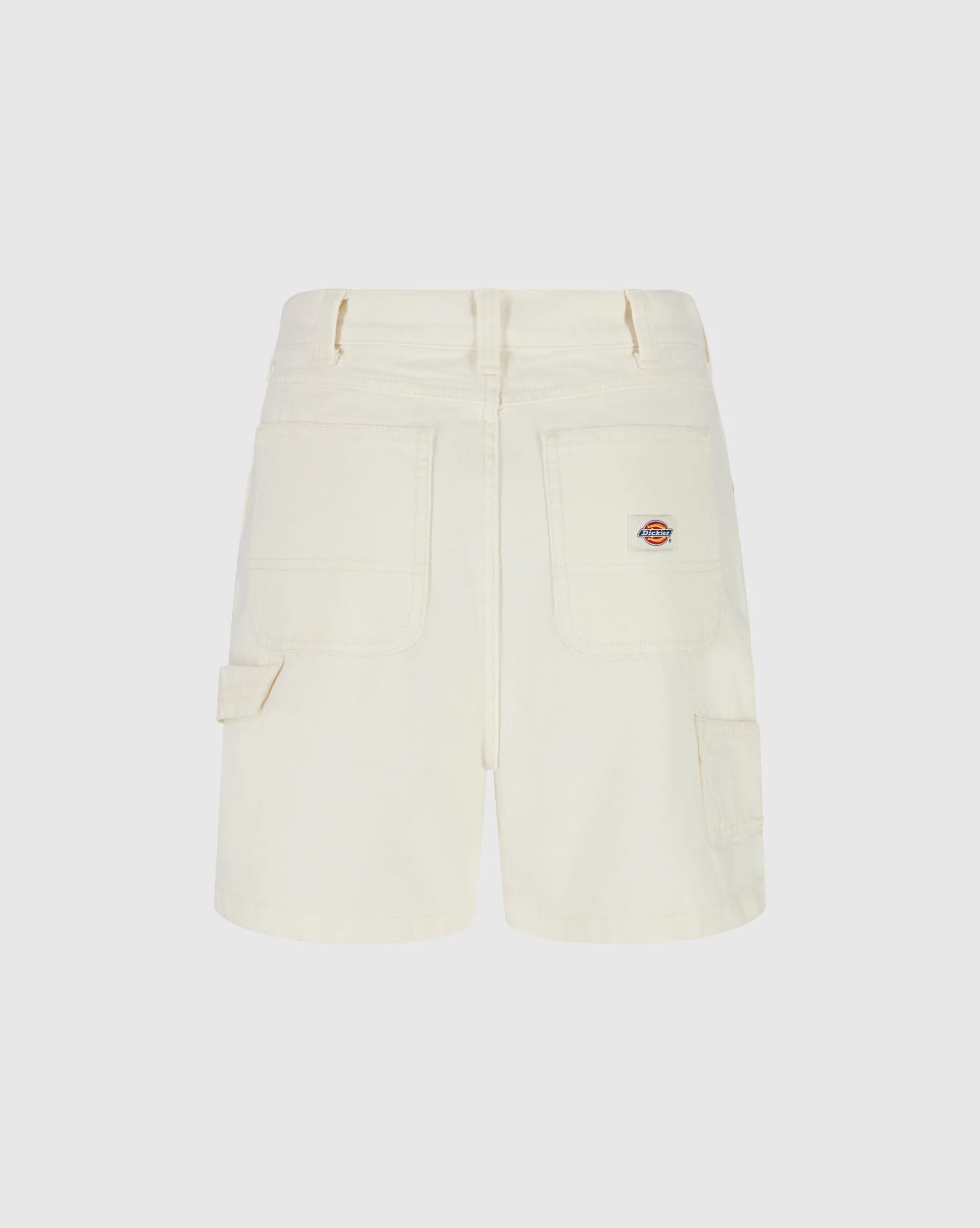 Dickies Pantaloncini Carpenter Duck Canvas Bianco Donna