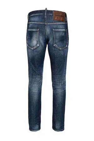 DSQUARED Abbigliamento,Jeans Jeans blu in misto cotone 