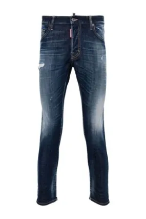 DSQUARED Abbigliamento,Jeans Jeans blu in misto cotone 