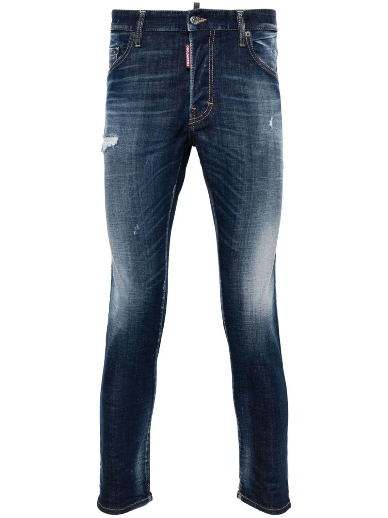 DSQUARED Abbigliamento,Jeans Jeans blu in misto cotone 