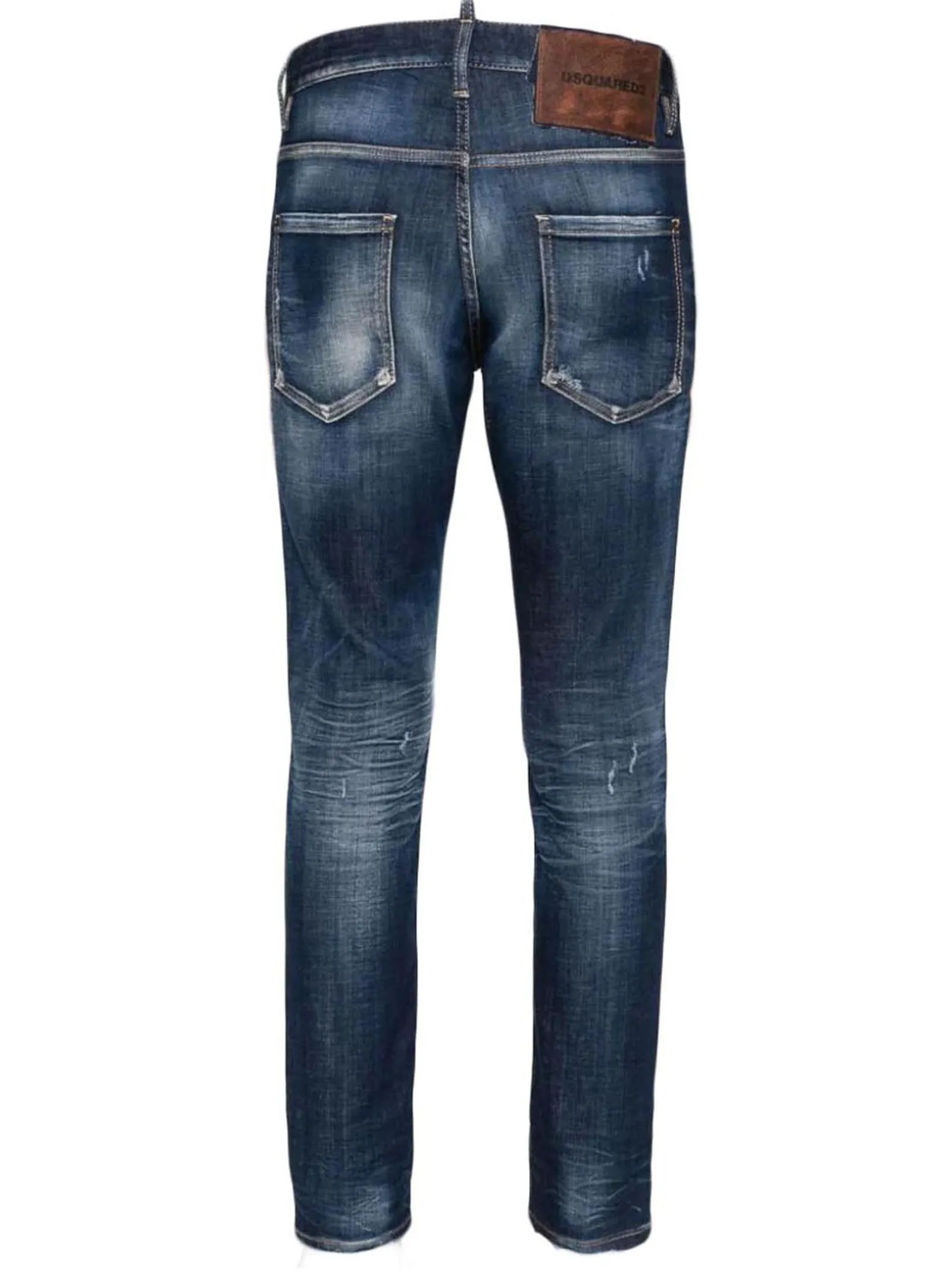 DSQUARED Abbigliamento,Jeans Jeans blu in misto cotone 