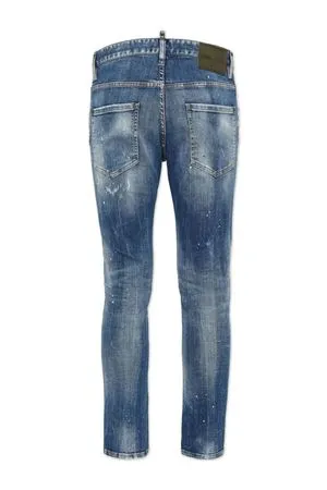 DSQUARED Abbigliamento,Jeans Jeans in cotone blu navy 