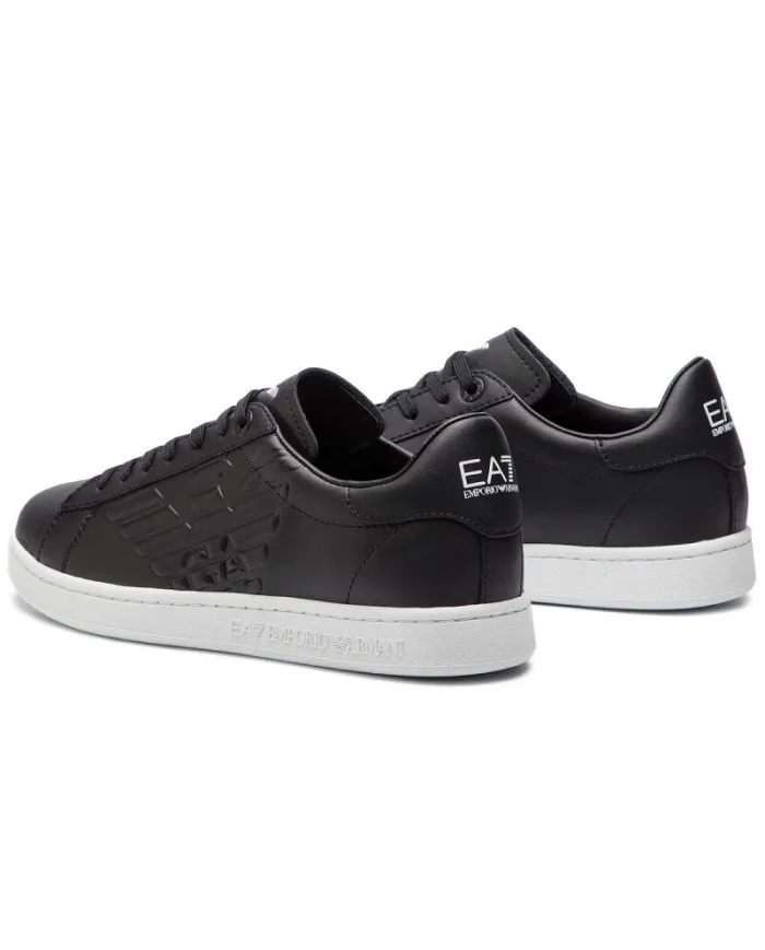 EA7 Armani Sneakers Uomo X8X001 XCC51 A-EE Scarpe Basse Pelle Nere 00002 BLACK