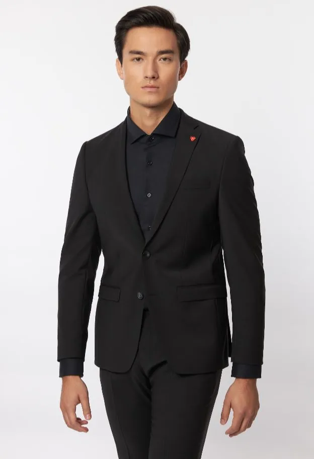 Extra slim fit roy robson dress in bi-stretch wool