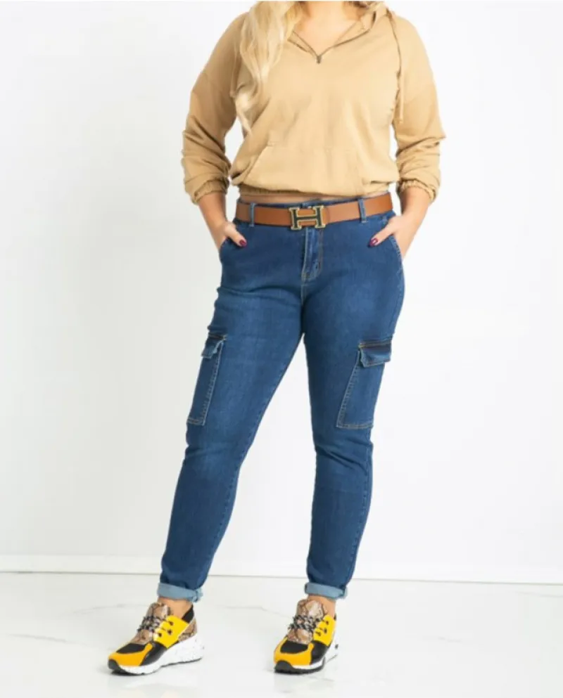 Factory Direct Sales   Supply Street Trendy Overalls Trousers High Waist Women's Jeans Special Price