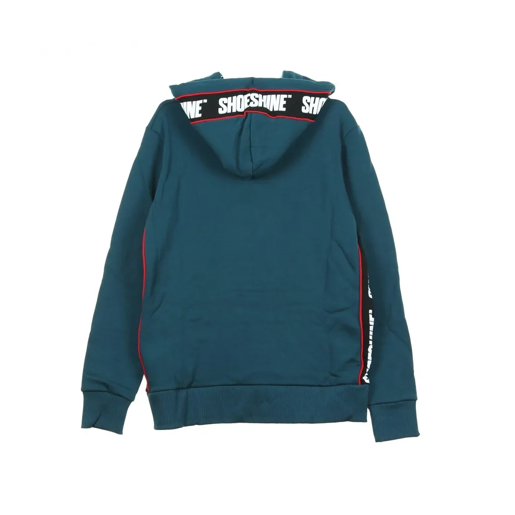 FELPA CAPPUCCIO BAND INSERTS HOODIE DEEP GREEN