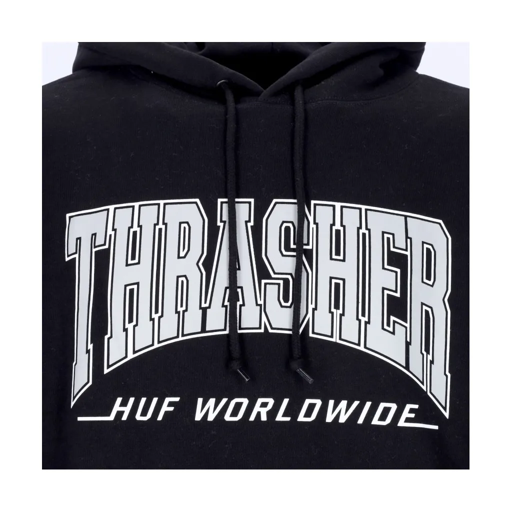 felpa cappuccio uomo bayview p/o hoodie x thrasher BLACK