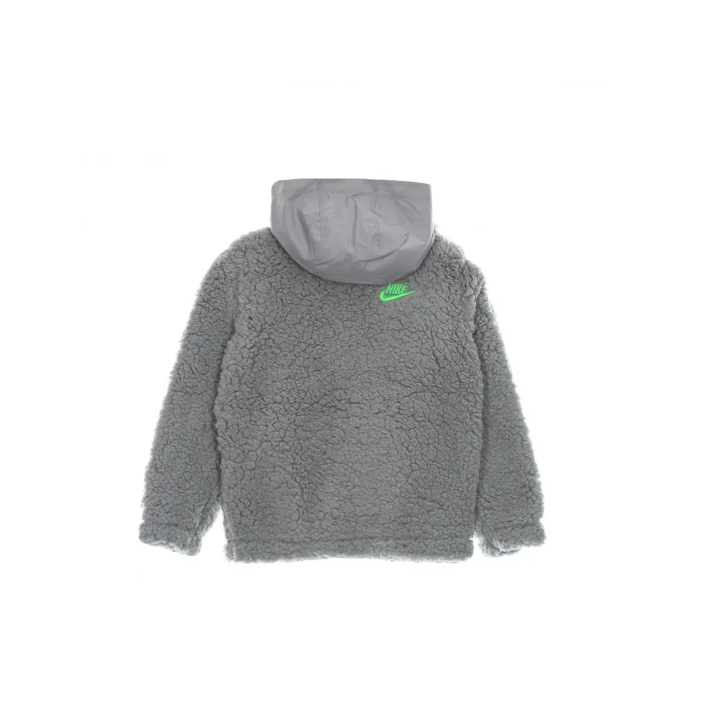 felpa cappuccio zip bambino amplify sherpa half zip LIGHT SMOKE GREY