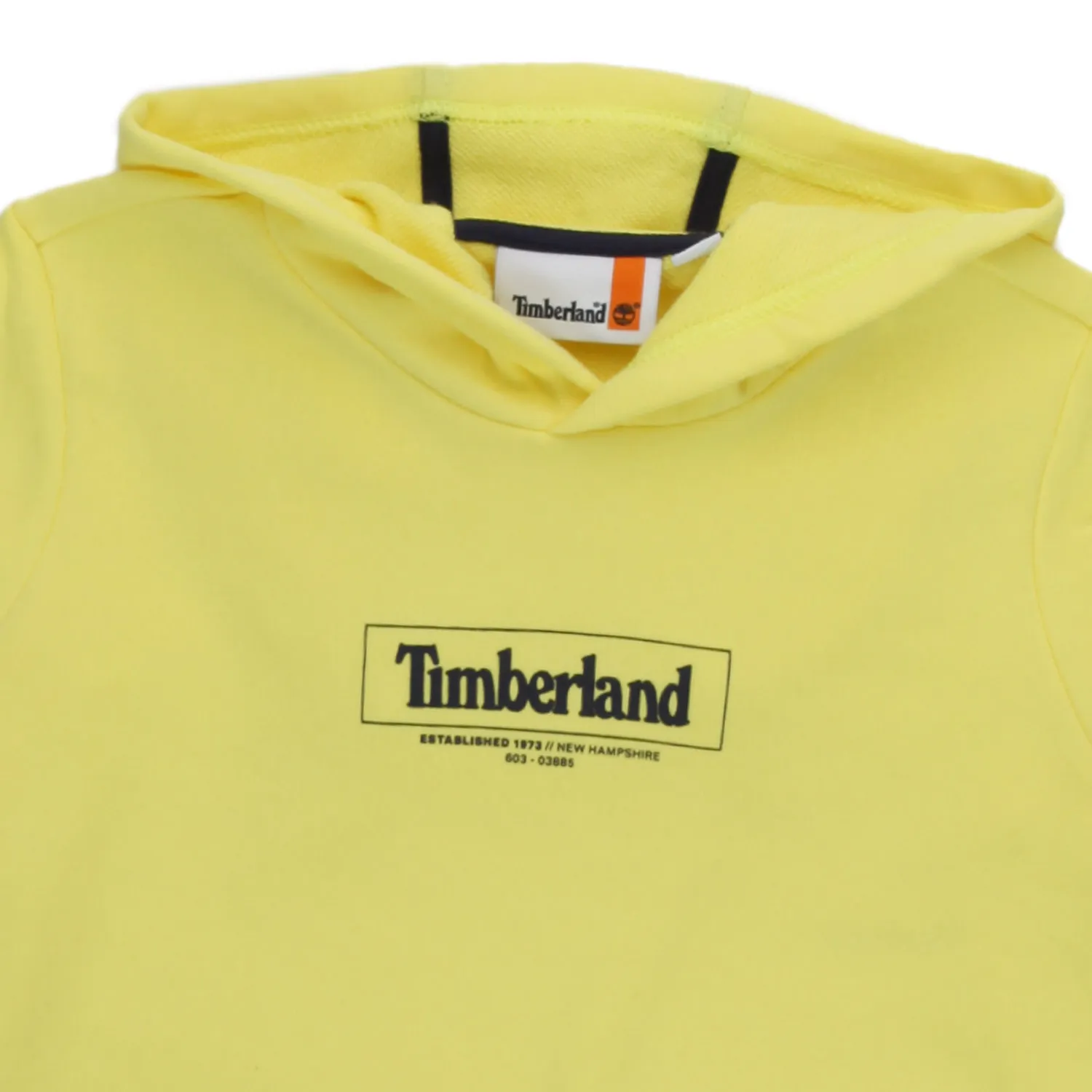 Felpa Hoodie Giallo Fluo Con Logo Bambino E Teen