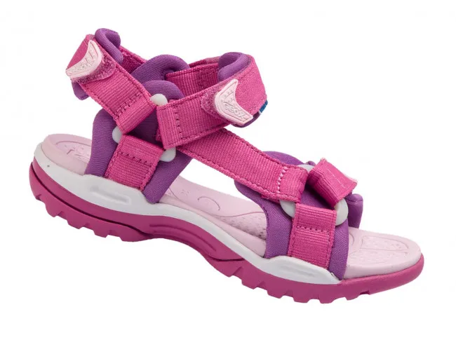 GEOX SANDALI BAMBINA JUNIOR ESTATE J720WA 01511 C8315  JR BOREALIS GIRL FUCHSIA AND PURPLE