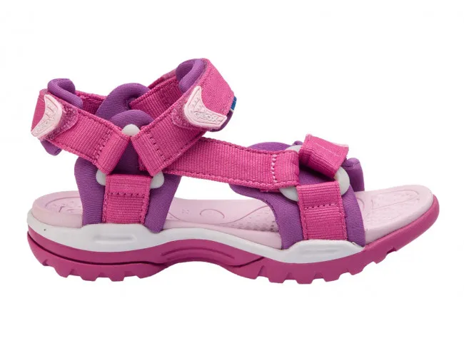 GEOX SANDALI BAMBINA JUNIOR ESTATE J720WA 01511 C8315  JR BOREALIS GIRL FUCHSIA AND PURPLE