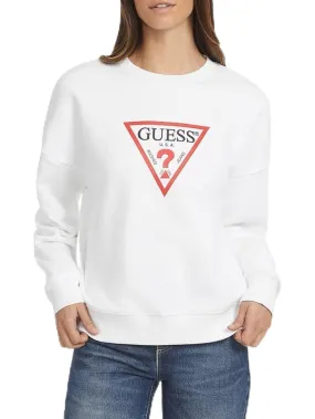 GUESS JEANS Felpa Girocollo Donna Mod. W4YQ00 KC811 G011 White