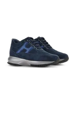 HOGAN Calzature,Sneakers sneakers in pelle blu 