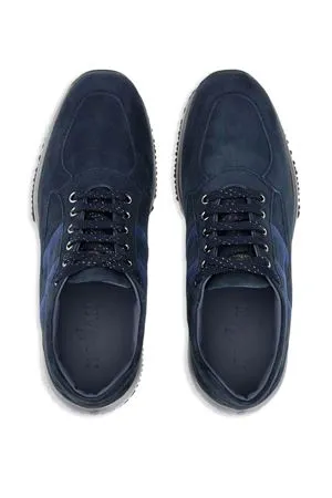 HOGAN Calzature,Sneakers sneakers in pelle blu 