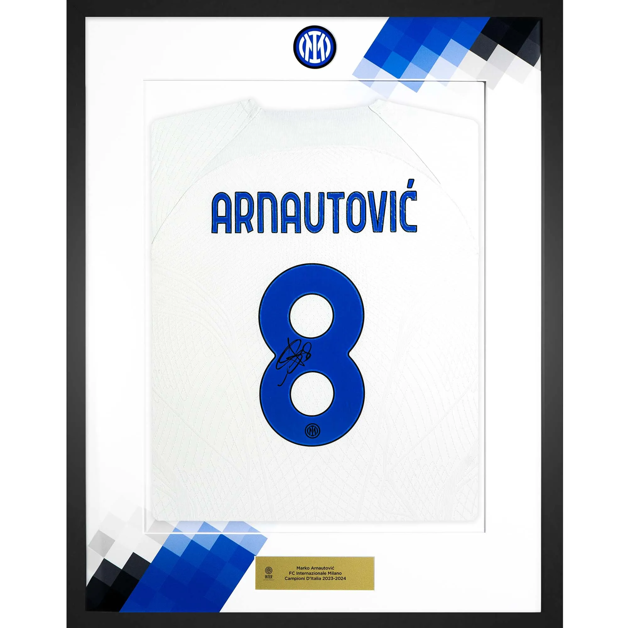 IM MAGLIA AWAY MATCH 2023/24 FIRMATA ARNAUTOVIĆ CAMPIONI D'ITALIA