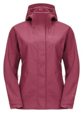 Jack Wolfskin Kammweg 2L Waterproof Jacket Red Women