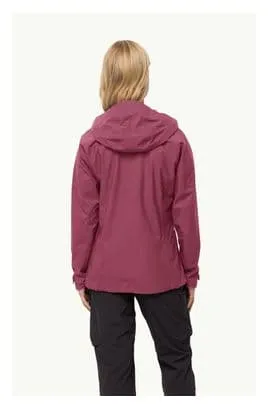 Jack Wolfskin Kammweg 2L Waterproof Jacket Red Women