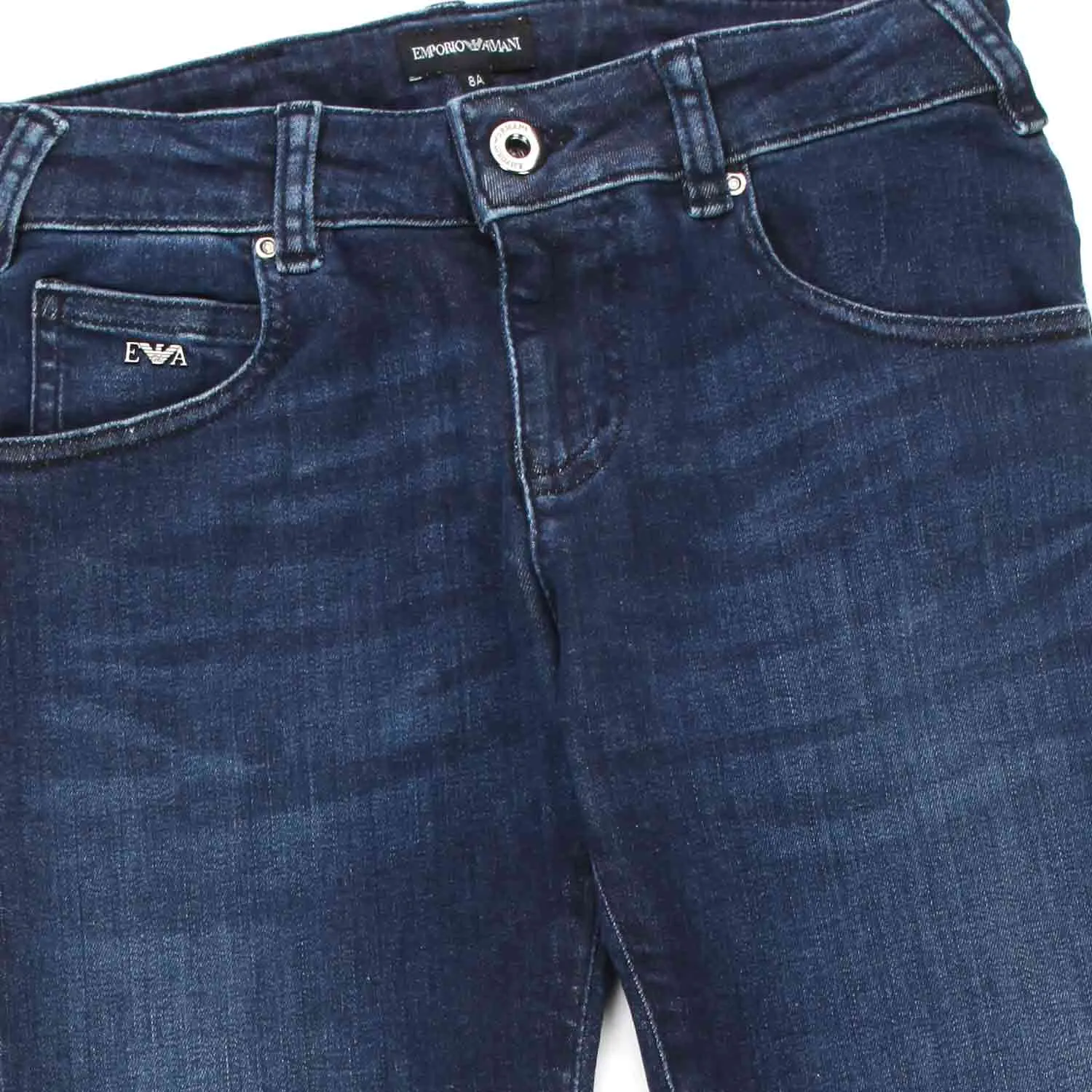 Jeans Blu Scuro Bambino E Teenager