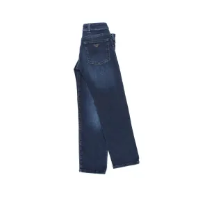 Jeans Blu Scuro Bambino E Teenager