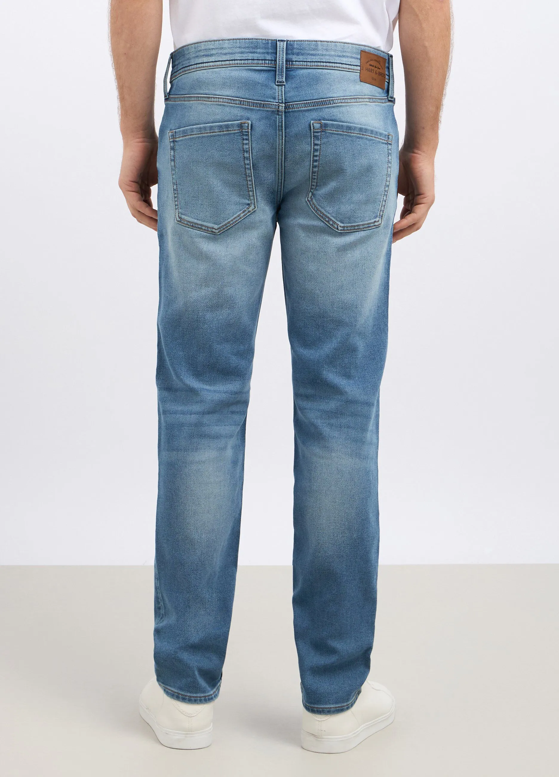 Jeans con effetto bleach slim fit uomo