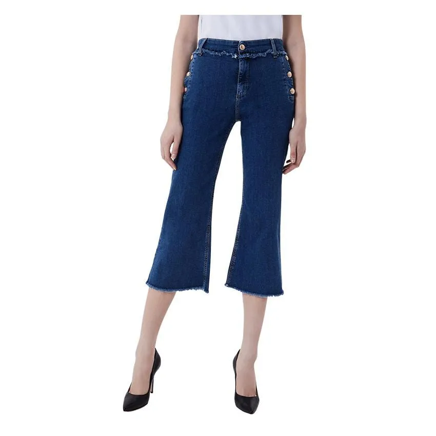 Jeans Liu-Jo Cropped Con Bottoni