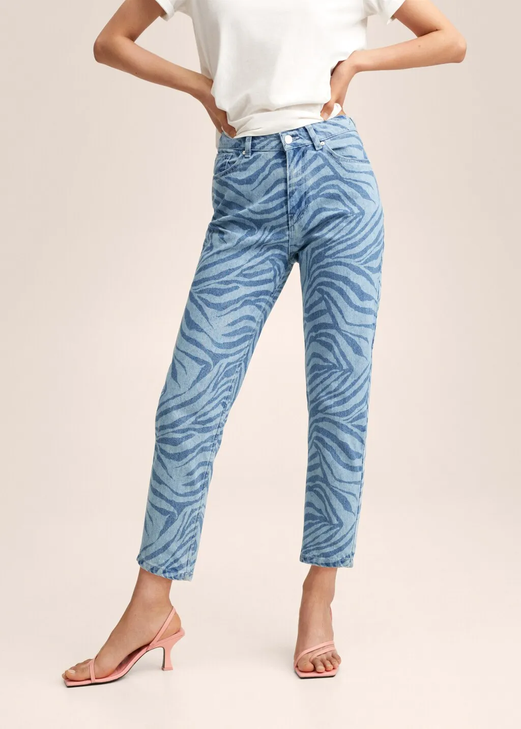 Jeans Mom animal print