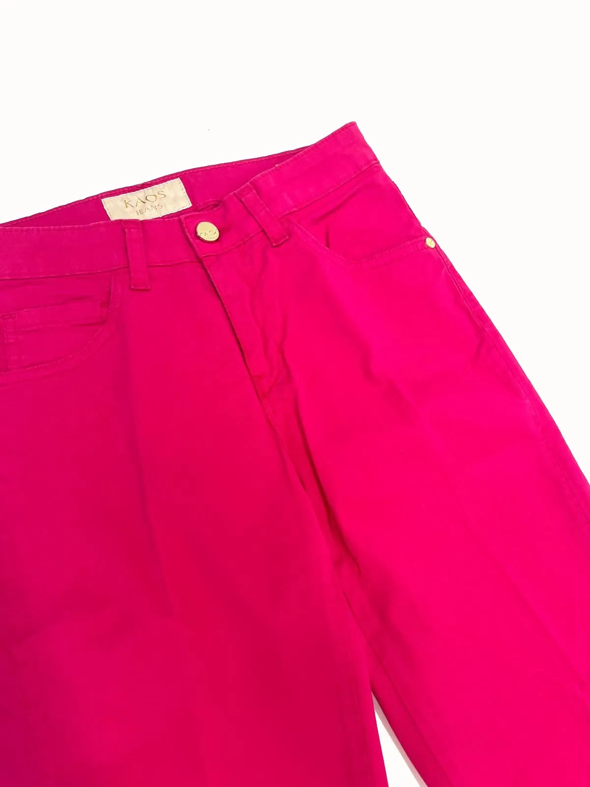 JEANS "SALLY" FUCSIA IN DENIM DI COTONE