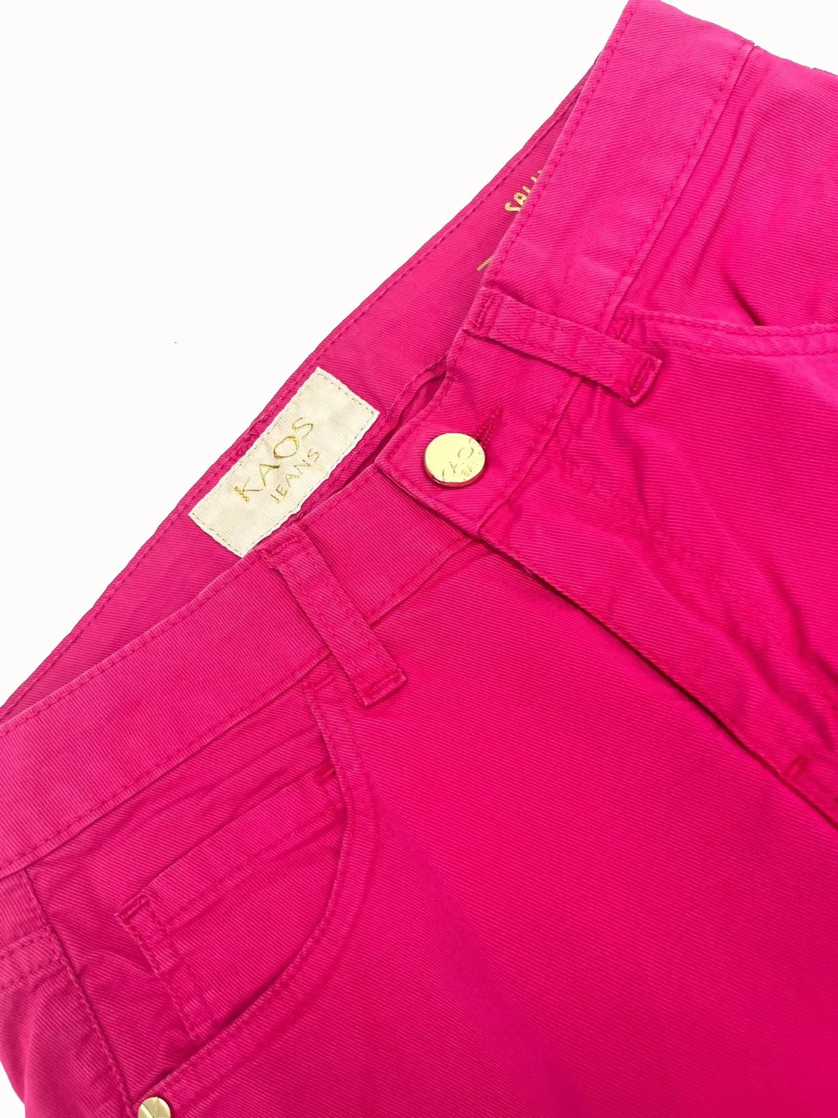 JEANS "SALLY" FUCSIA IN DENIM DI COTONE