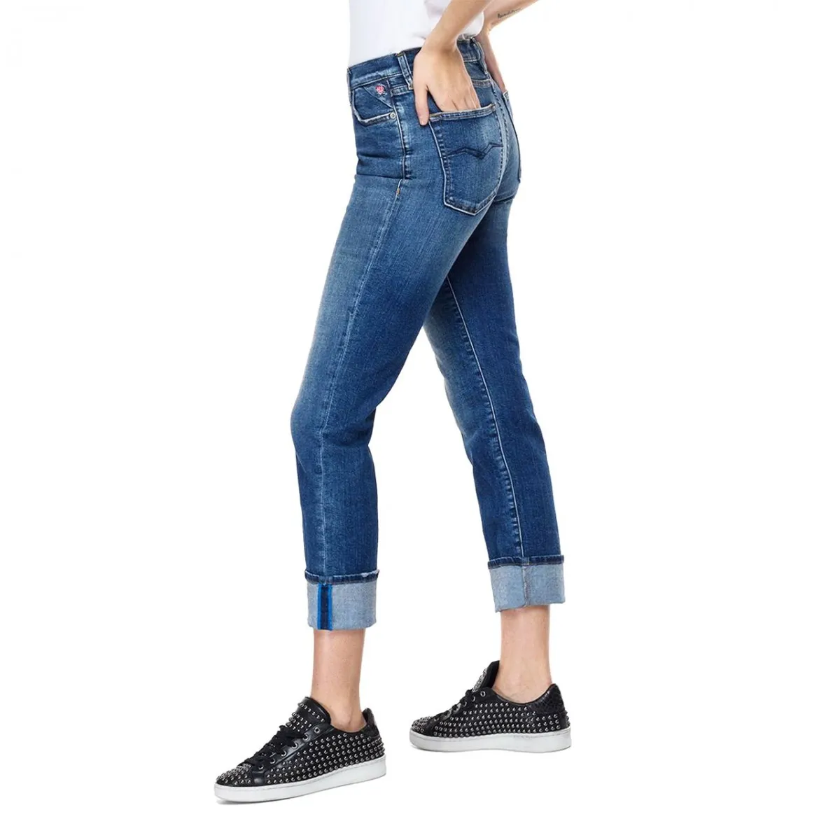 Jeans straight fit Julye ROSE LABEL, Blu