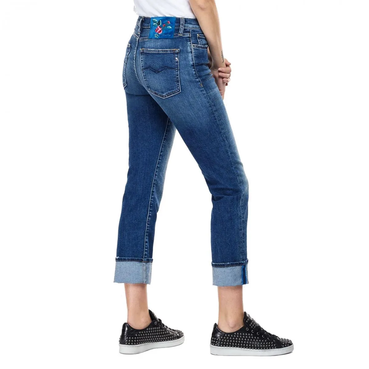 Jeans straight fit Julye ROSE LABEL, Blu