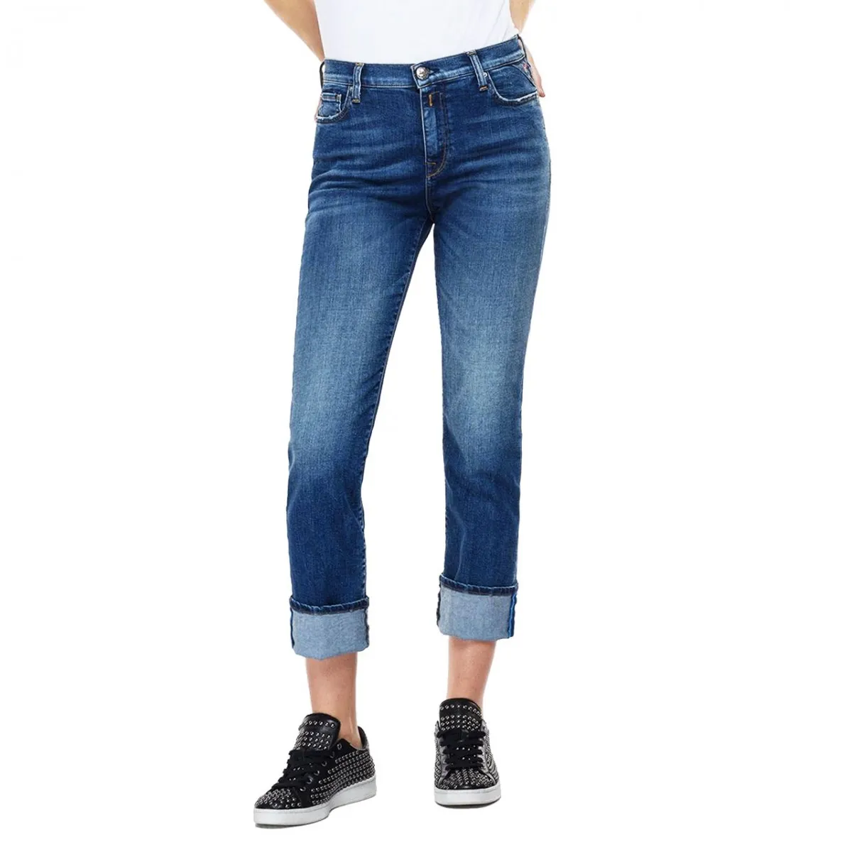 Jeans straight fit Julye ROSE LABEL, Blu