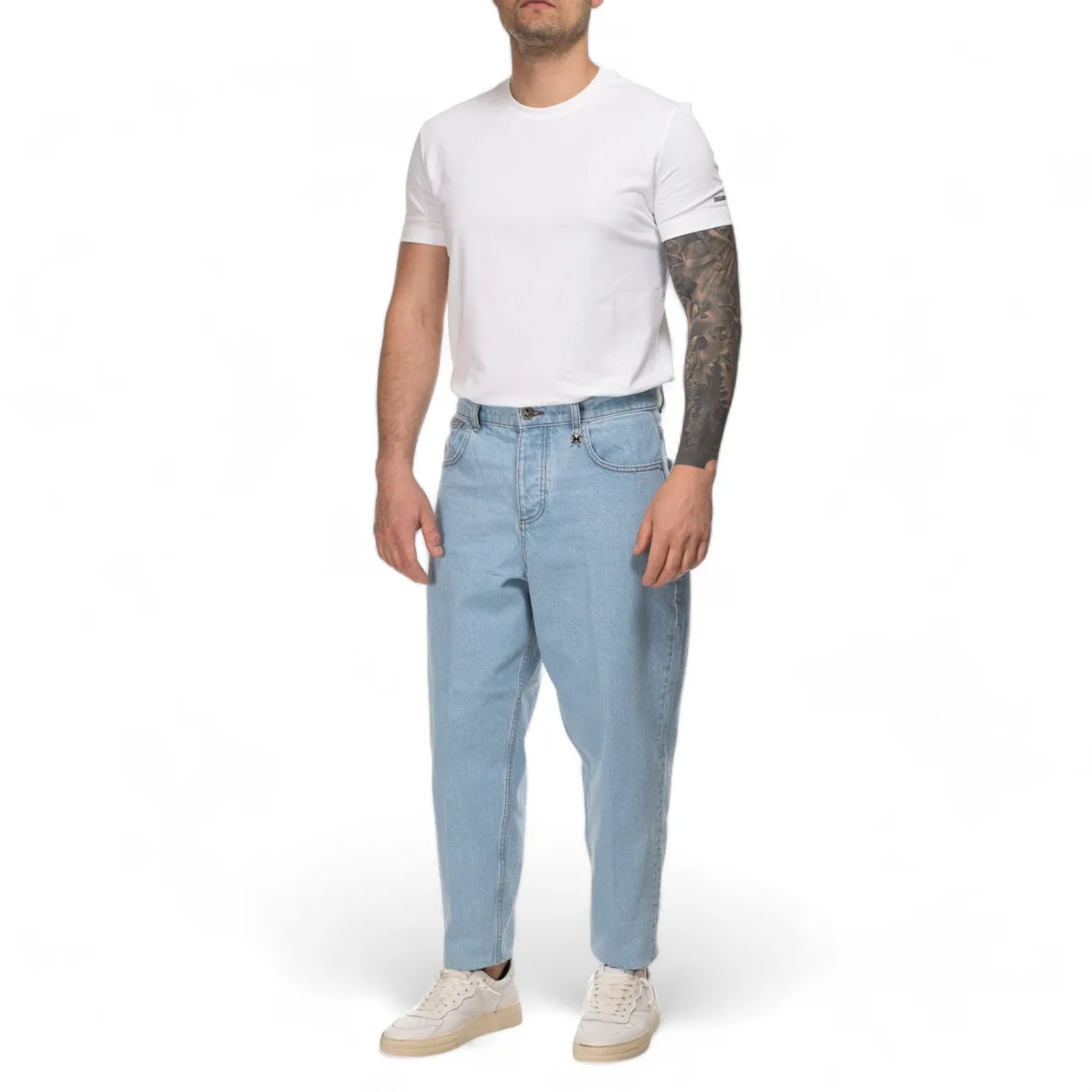 John Richmond jeans uomo larghi chiari