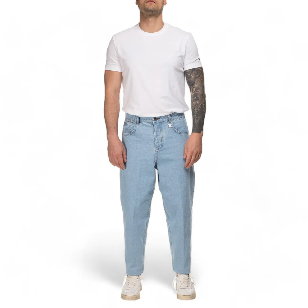 John Richmond jeans uomo larghi chiari